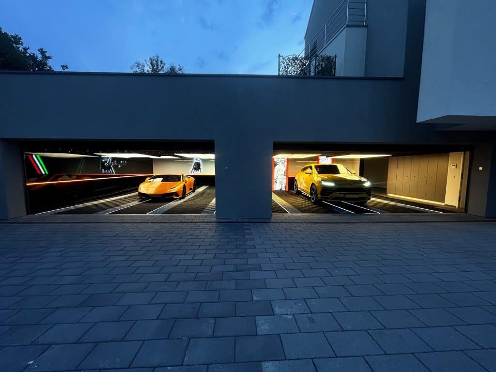 exemple d'aménagement garage de luxe