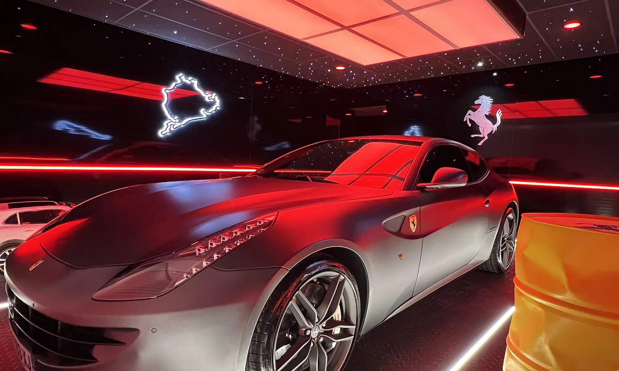 Aménagement de garage Ferrari