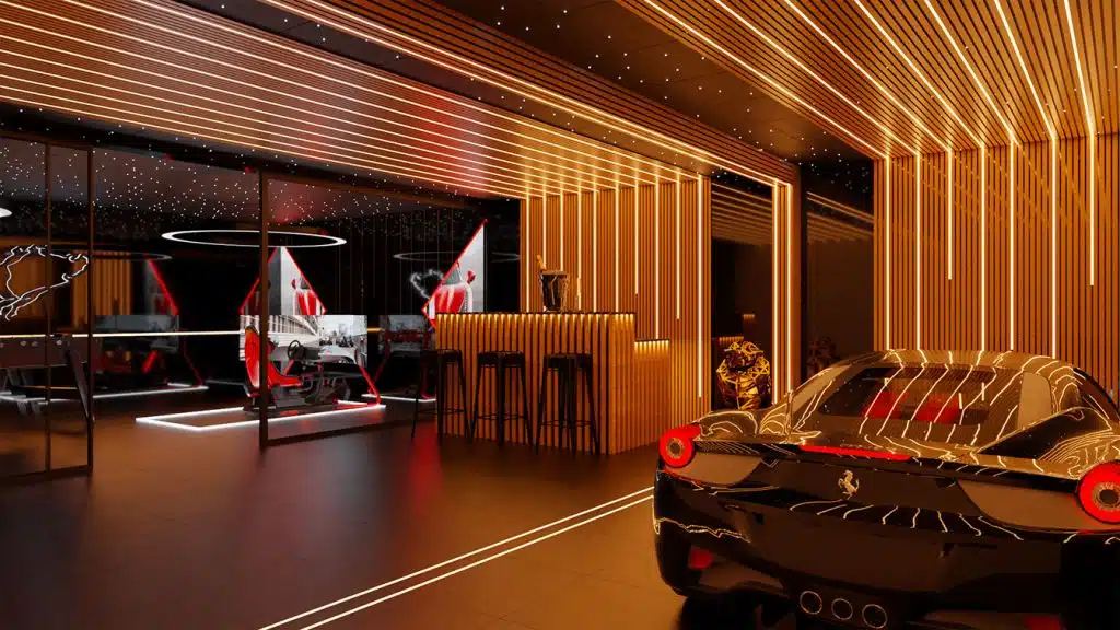 Transformation d'un garage en salle de jeu